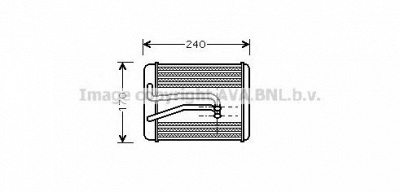 AVA QUALITY COOLING hy6119 -  Теплообменник, отопление салона